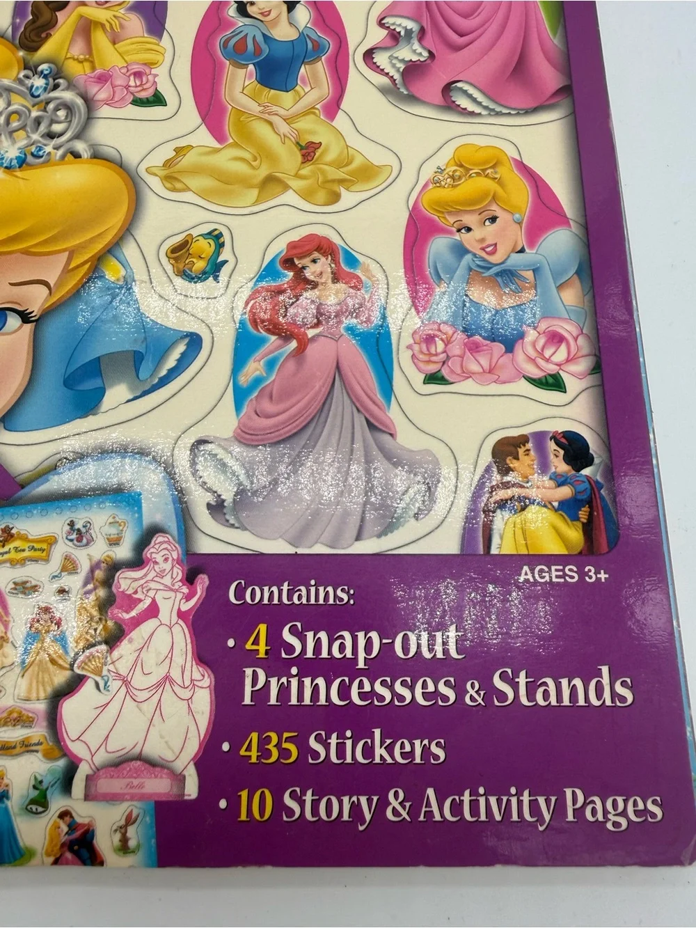 Disney My Princess Life Activity Storybook w/ 435 Stickers 4 Snap-Outs New Book